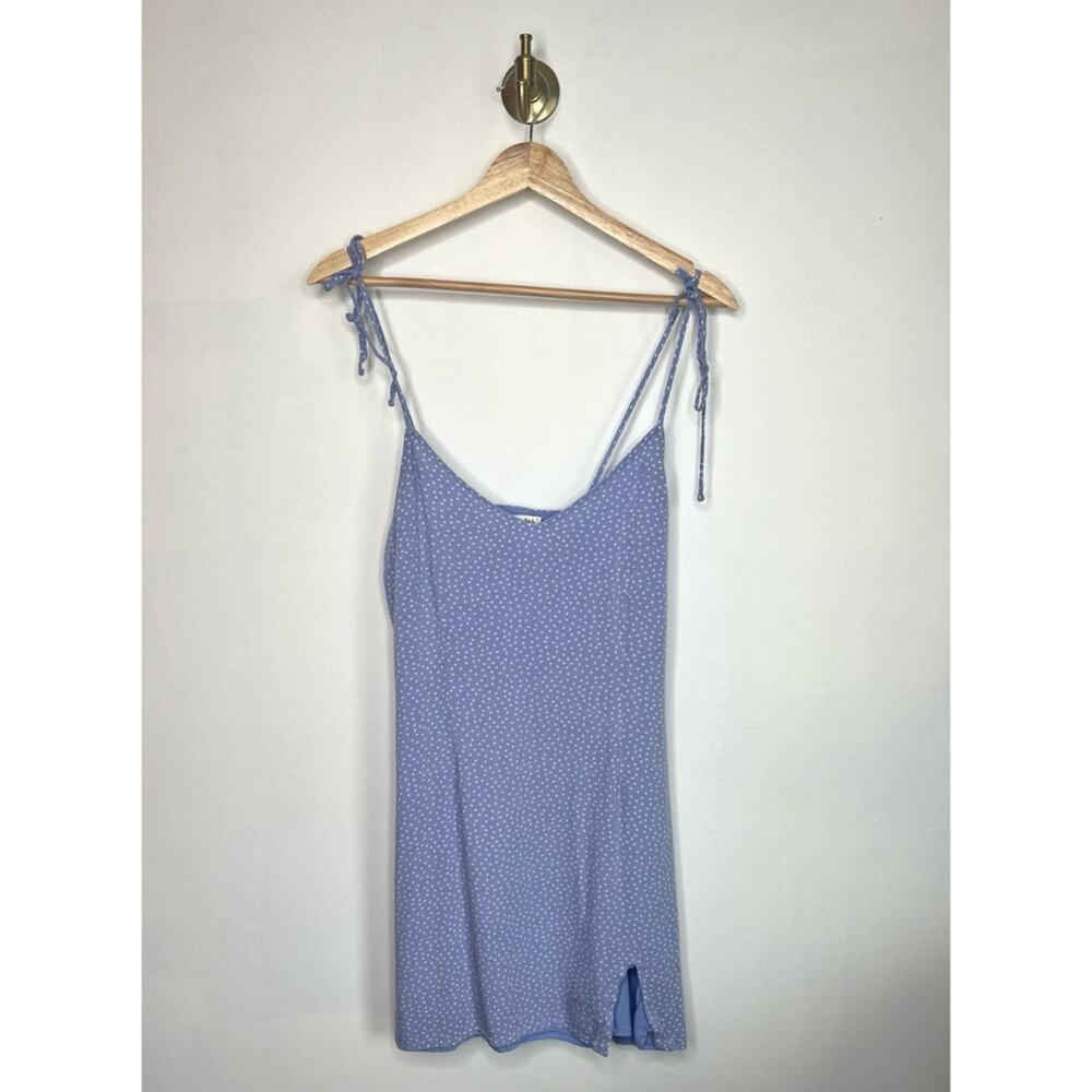 Abercrombie & Fitch Periwinkle Polka Dot Mini Dress